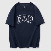 Gap 盖璞 男女童2024夏季纯棉字母logo短袖T恤宽松儿童装上衣564493