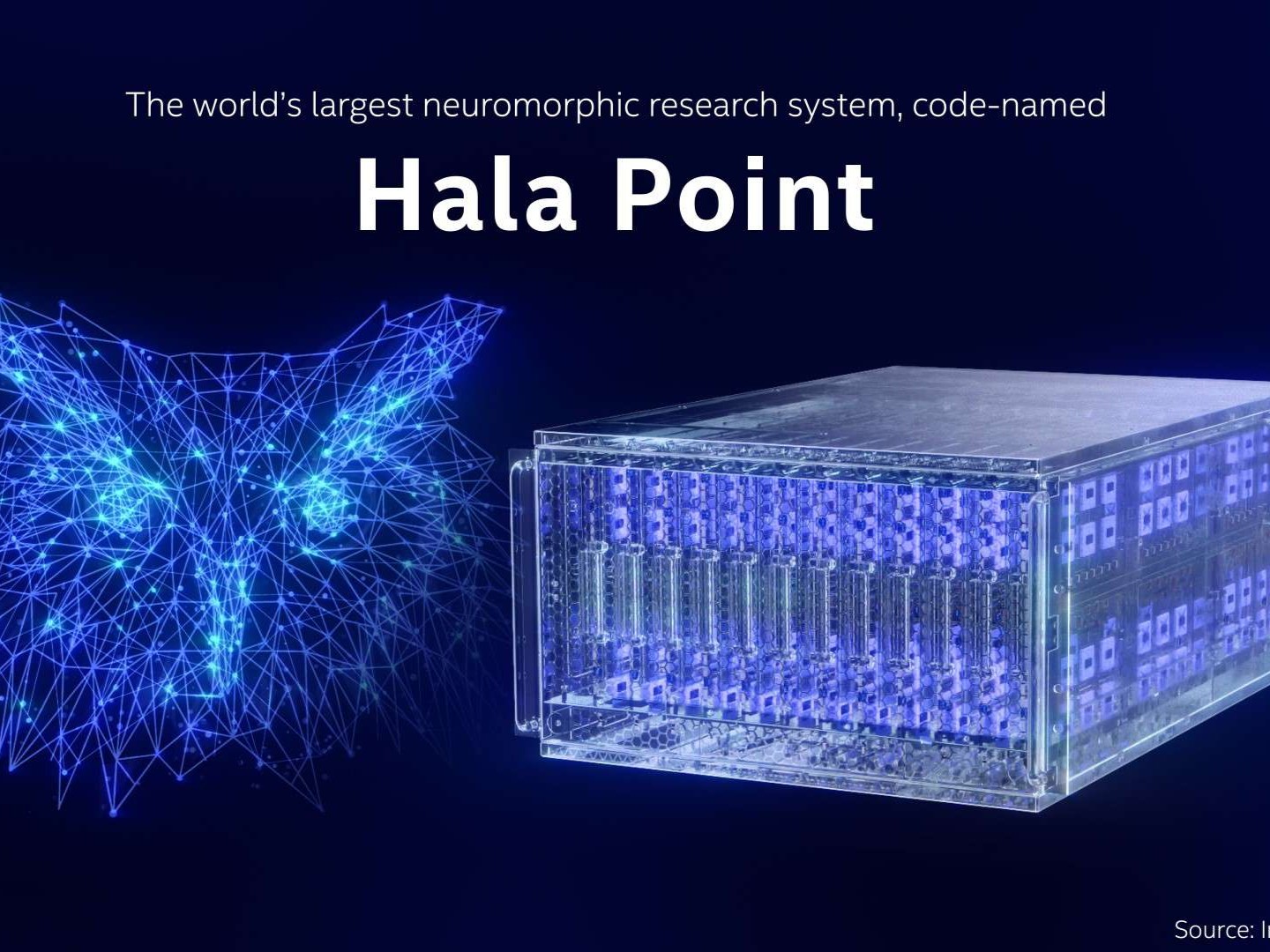 Intel大型神经拟态系统Hala Point集成11.5亿神经元：可比人脑快200倍