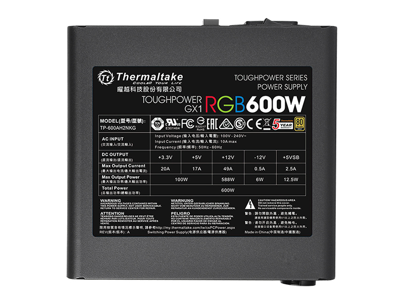 Tt Toughpower GX1 RGB 600Wͼ