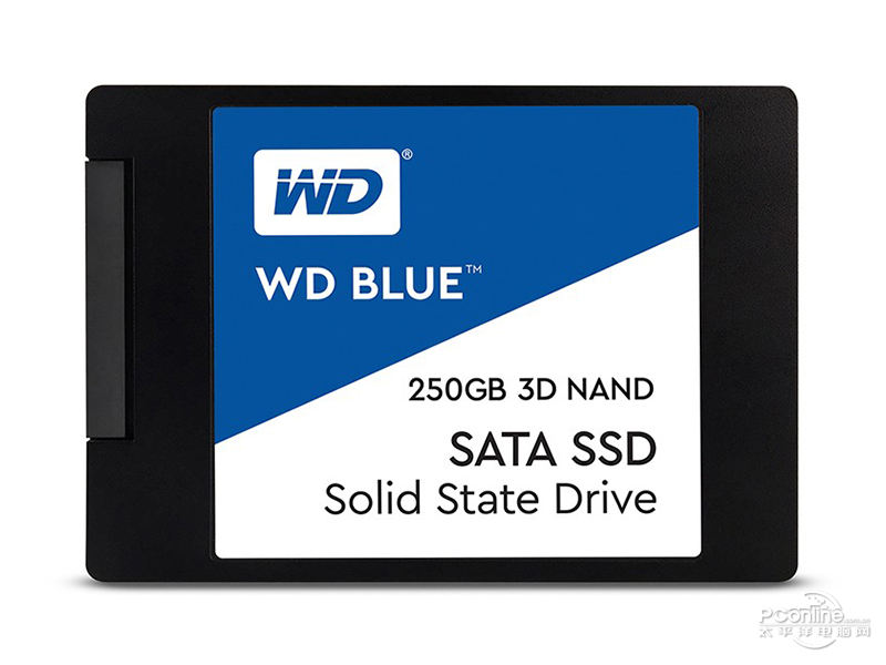 西部数据WD BLUE 3D NAND SATA 250GB SSD 正面