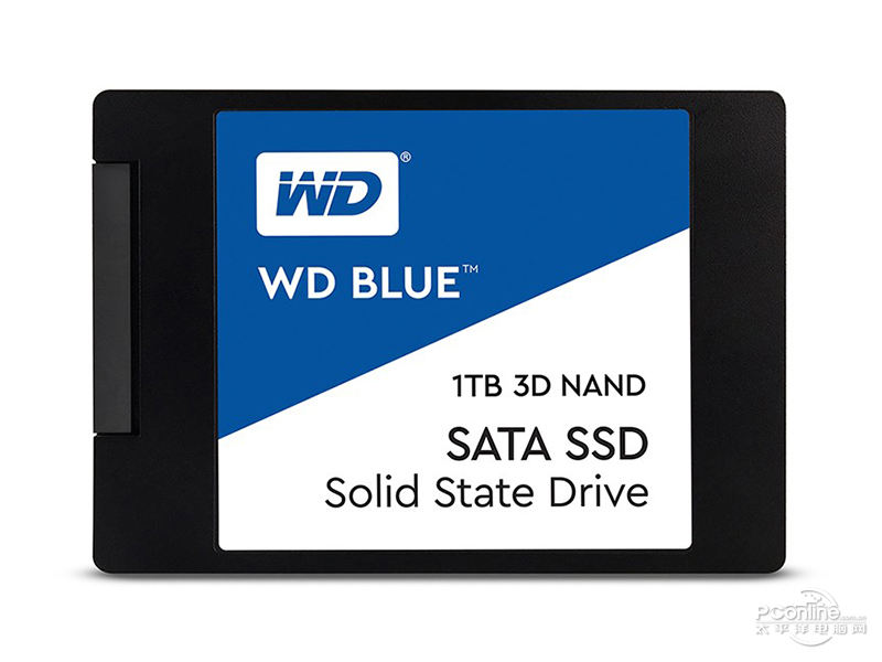 西部数据WD BLUE 3D NAND SATA 1TB SSD 正面
