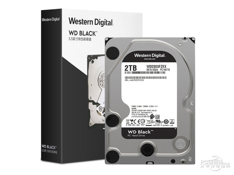 西部数据黑盘 2TB 64M SATA 硬盘(WD2003FZEX) 主图