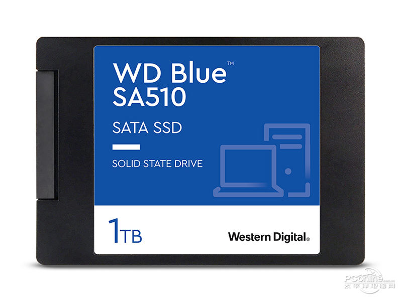西部数据WD Blue SA510 1TB SATA SSD 正面