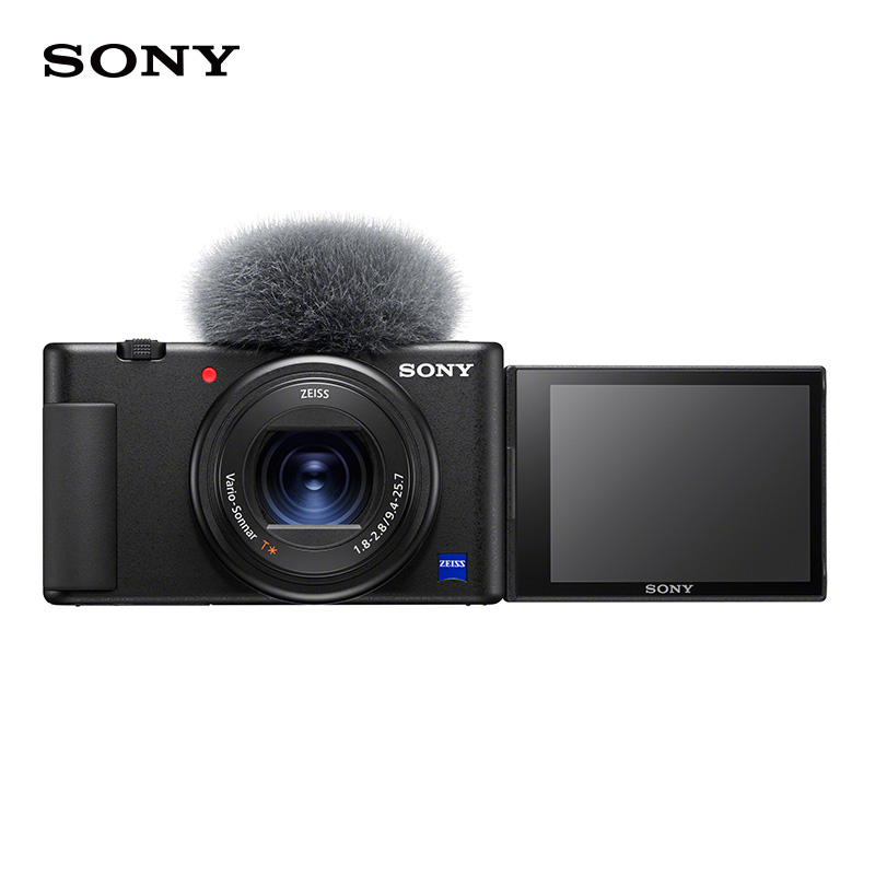 索尼（SONY）ZV-1 Vlog相機 4K視頻/美膚拍攝/強悍對焦/學生/入門 (ZV1) 黑色