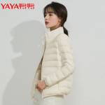 PLUS會員：YAYA 鴨鴨羽絨服 女士短款輕薄羽絨服 DSD06A0060