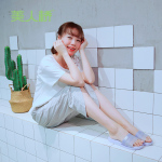 美人橋 女款休閑一字拖 680-1