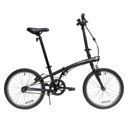 迪卡侬城市自行车运动成人20寸折叠自行车  VELO PLIANT TILT 100 2430961黑色