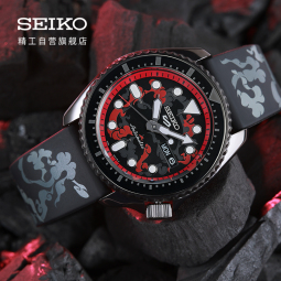 精工（SEIKO）手表 航海王联名限量款路飞潮流时尚机械男腕表 SRPH65K1 生日礼物