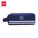 deli 得力 66772 手提多層筆袋 深海藍(lán)