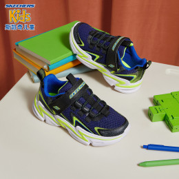 SKECHERS 斯凱奇 兒童活力撞色運動鞋
