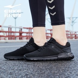 ERKE 鴻星爾克 男子跑鞋 11118203065 正黑 41 密網(wǎng)款