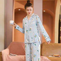 FENTENG 芬騰 女士純棉家居服套裝 Q980733005 蘭底花 （一號店購買）