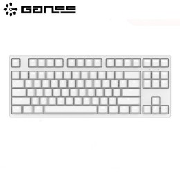 GANSS 迦斯 GS87D 87鍵 藍(lán)牙雙模機(jī)械鍵盤 白色 Cherry青軸 單光