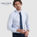 PLUS會(huì)員：NAUTICA 諾帝卡 男士免燙長(zhǎng)袖襯衫 NCZS250706