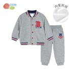 Bornbay 貝貝怡 兒童抓絨棒球服 2件套
