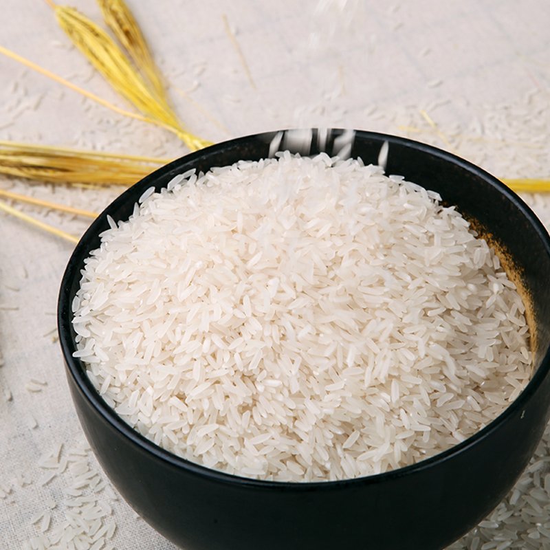 国宝桥米油粘米5kg长粒大米南方籼米湖北鱼米之乡煲仔饭用米非真空