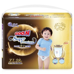 GOO.N 大王 光羽鎏金系列 嬰兒拉拉褲 XL28片