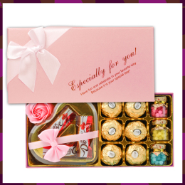 FERRERO ROCHER 費(fèi)列羅 甄選浪漫 少女粉 巧克力糖果禮盒 1盒