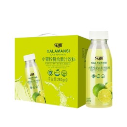 樂(lè)源 小青檸汁檸檬味飲料280g*9瓶 整箱禮盒裝