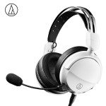鐵三角（Audio-technica）ATH-GL3 有線耳機(jī)耳麥 頭戴式耳機(jī) 暢玩黑神話悟空 電競游戲 吃雞耳機(jī) 輕量化伸縮頭梁 白色