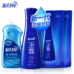 Bluemoon 藍(lán)月亮 至尊系列 洗衣液套裝 660g+600g*2袋+500g 素雅蘭香+風(fēng)清白蘭