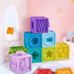 PLUS會員：Hape 兒童軟膠積木玩具