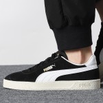 PUMA 彪馬 Club 中性運動板鞋 381111-02 黑色/白/金色 37