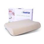 TEMPUR 泰普爾 米黃色兒童枕頭 太空記憶棉感溫枕頭 米黃色 感溫枕特小號
