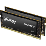 金士頓 (Kingston) FURY 16GB(8G×2)套裝 DDR4 3200 筆記本內(nèi)存條 Impact風(fēng)暴系列 駭客神條