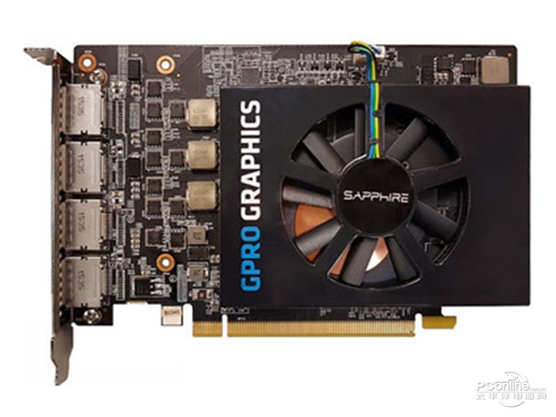 AMD E9260 PCIE 4MDP LP AES 正面