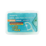 watsons 屈臣氏 薄荷味圓線護(hù)理牙線棒50支X3盒 清潔齒縫超細(xì)便捷牙簽家庭裝