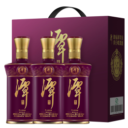潭酒 紅得發(fā)紫真年份醬香型白酒53度坤沙純糧食過年送禮年會用酒禮盒 2022版500ml*3 禮盒裝