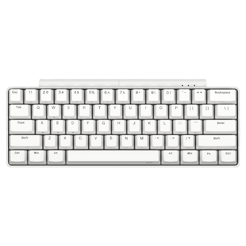 ikbc 機械鍵盤W200mini2.4g無線藍牙雙模61鍵cherry櫻桃軸電腦辦公臺式機筆記本 W200mini白色紅軸（無線2.4G-61鍵）