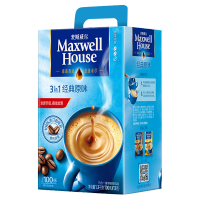 麦斯威尔（Maxwell House） 速溶咖啡三合一经典原味咖啡 100条袋装（拍下含5条咖啡）