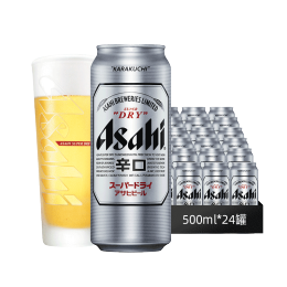 Asahi 朝日啤酒 朝日Asahi朝日啤酒（超爽生）11.2度 500ml*24聽 整箱裝