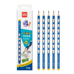 DL 得力工具 deli 得力 58182 三角桿鉛筆 HB 12支/盒