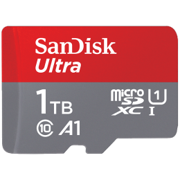 SanDisk 閃迪 1TB TF（MicroSD）存儲卡 U1 C10 A1 至尊高速移動版內(nèi)存卡 讀速150MB/s 廣泛兼容