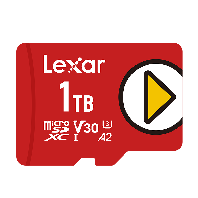 雷克沙（Lexar）1TB TF（MicroSD）存储卡 U3 V30 A2 读速160MB/s 手机平板 switch内存卡（PLAY）