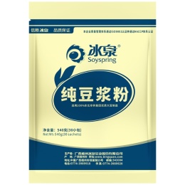 【年貨必囤】冰泉黃豆純豆?jié){粉540g無添加糖高蛋白備孕健身30小袋