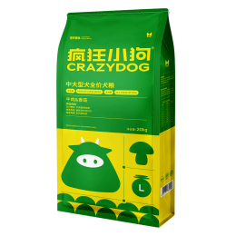 瘋狂小狗 瘋狂的小狗 經(jīng)典系列 香菇牛排味中大型犬成年期狗糧 20kg