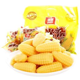 雅客粟米燒玉米味芒果味軟糖水果味500g辦公休閑零食糖果婚慶喜糖