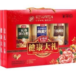 金惟他燕麥片禮盒裝中老年核桃粉早餐老年人營養(yǎng)品年貨送禮送長輩