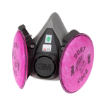 3M6200防毒面具 口罩防塵面具面罩 KN95級(jí)別 防霧霾PM2.5粉塵 噴漆防護(hù) 6200面具+2097濾棉防塵套裝