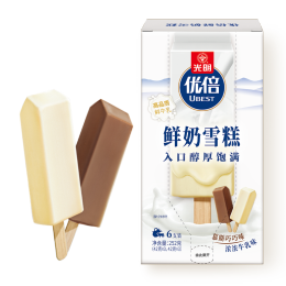 Bright 光明 優(yōu)倍鮮奶雪糕 42g*6支 慕斯巧巧味、濃濃牛乳味 冷飲冰淇淋