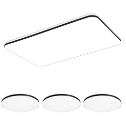 20點(diǎn)開始、PLUS會員：NVC Lighting 雷士照明 EXKCT9008I-L/120MA led吸頂燈 4燈-米家智控 客廳+臥室*3