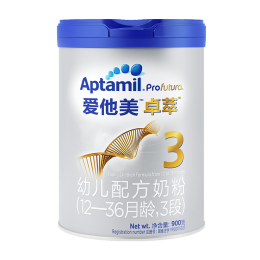Aptamil 愛他美 卓萃（原白金版） 幼兒配方奶粉（12—36月齡，3段）900g 6罐裝