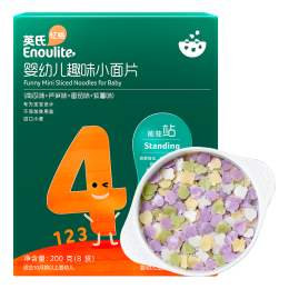 Enoulite 英氏 兒童趣味小面片 南瓜味 蘆筍味 番茄味 紫薯味 200g