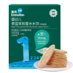 Enoulite 英氏 多樂(lè)能系列 嬰幼兒泰國(guó)茉莉香米米餅 1階 蘋果味 50g