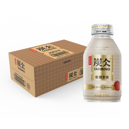 农夫山泉 炭仌咖啡 低糖拿铁 即饮咖啡铝罐270ml*15瓶 纸箱装