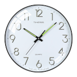 TIMESS 夜光掛鐘客廳臥室簡(jiǎn)約現(xiàn)代時(shí)鐘免打孔石英鐘創(chuàng)意掛墻表